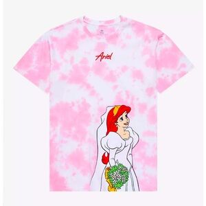 ISO Box Lunch Disney Ariel Little Mermaid Bride Tie-Dye Shirt In XS